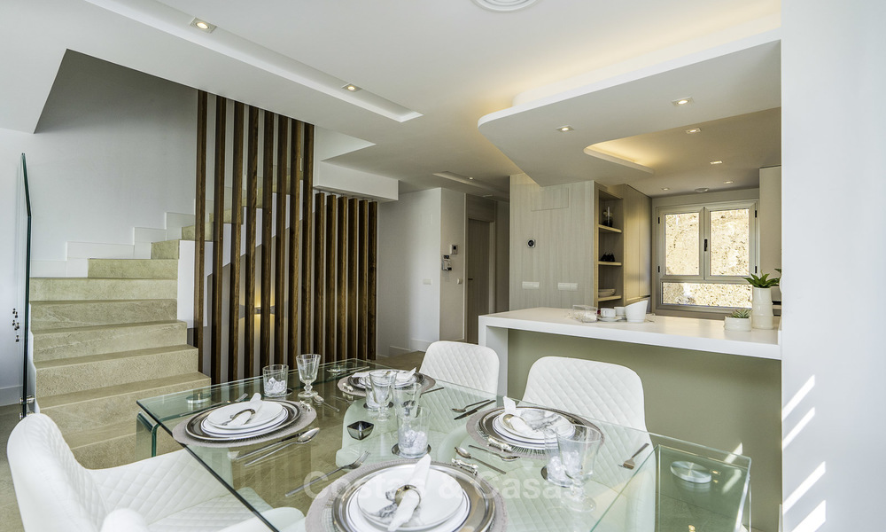 Spacious new built contemporary townhouses for sale, in a championship golf resort in Mijas 17808