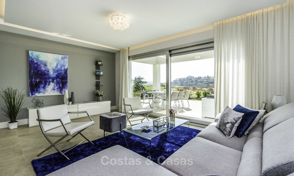 Spacious new built contemporary townhouses for sale, in a championship golf resort in Mijas 17811