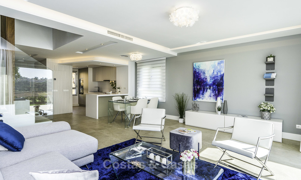 Spacious new built contemporary townhouses for sale, in a championship golf resort in Mijas 17813