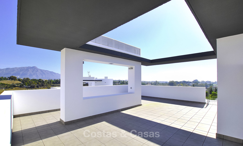 Impressive new built modern penthouse apartment for sale, with sea view, Benahavis - Marbella. Ready to move in. 17929