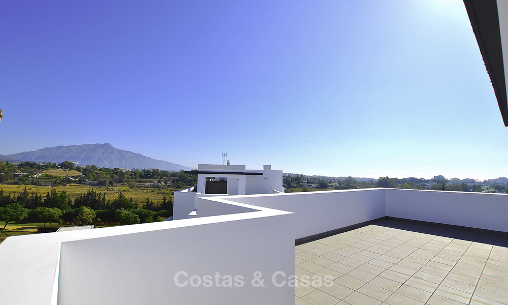 Impressive new built modern penthouse apartment for sale, with sea view, Benahavis - Marbella. Ready to move in. 17930
