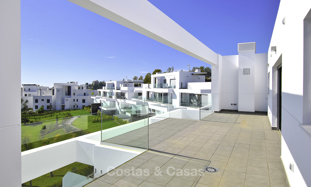 Impressive new built modern penthouse apartment for sale, with sea view, Benahavis - Marbella. Ready to move in. 17934