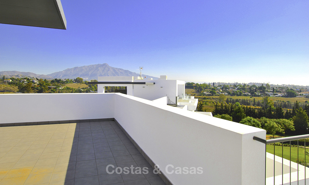 Impressive new built modern penthouse apartment for sale, with sea view, Benahavis - Marbella. Ready to move in. 17935