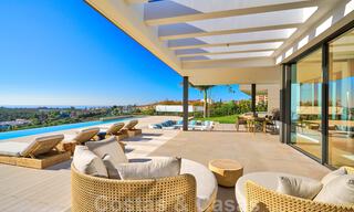 Magnificent uber-luxurious contemporary villa for sale, with amazing sea views and a frontline golf position in Benahavis - Marbella 36663 