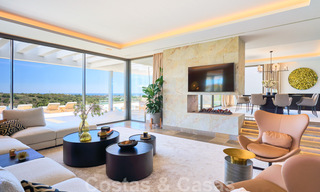 Magnificent uber-luxurious contemporary villa for sale, with amazing sea views and a frontline golf position in Benahavis - Marbella 36686 
