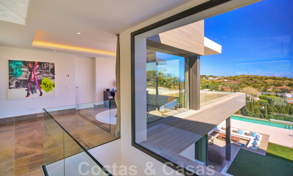 Magnificent uber-luxurious contemporary villa for sale, with amazing sea views and a frontline golf position in Benahavis - Marbella 36706