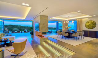 Magnificent uber-luxurious contemporary villa for sale, with amazing sea views and a frontline golf position in Benahavis - Marbella 36716 