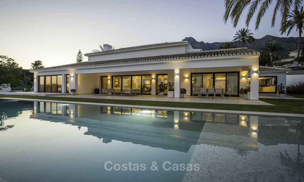 Exquisite modern-Mediterranean luxury villa on one level for sale in Sierra Blanca, Marbella 18260