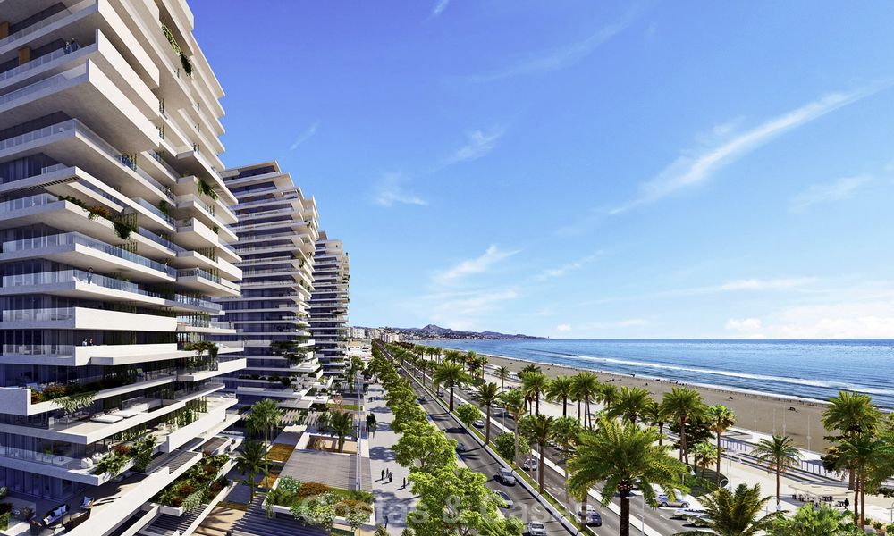 Innovative contemporary luxury apartments for sale in an impressive new beachfront complex in Malaga city 18377