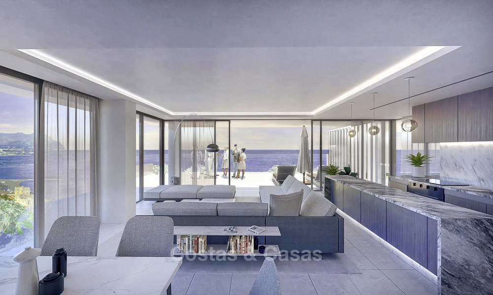 Innovative contemporary luxury apartments for sale in an impressive new beachfront complex in Malaga city 18380