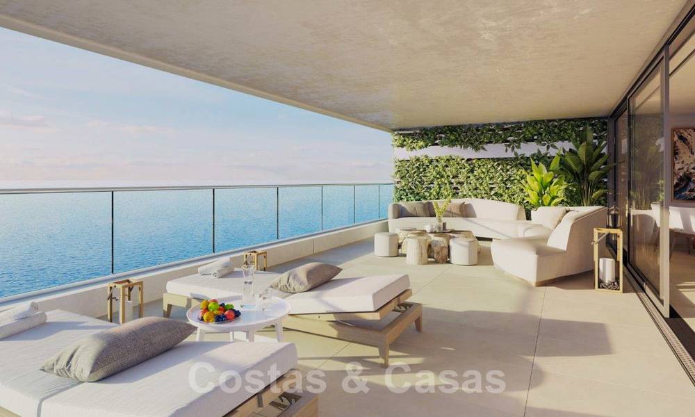 Innovative contemporary luxury apartments for sale in an impressive new beachfront complex in Malaga city 20396