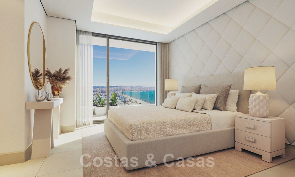 Innovative contemporary luxury apartments for sale in an impressive new beachfront complex in Malaga city 20404
