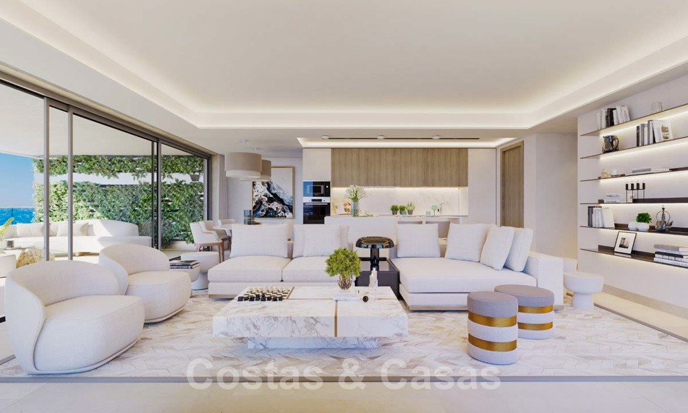 Innovative contemporary luxury apartments for sale in an impressive new beachfront complex in Malaga city 20411