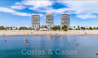 Innovative contemporary luxury apartments for sale in an impressive new beachfront complex in Malaga city 64065 