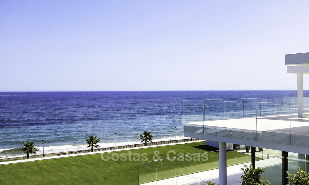 Very exclusive new contemporary beachfront apartments for sale, move in ready, on the New Golden Mile, Marbella - Estepona 18774