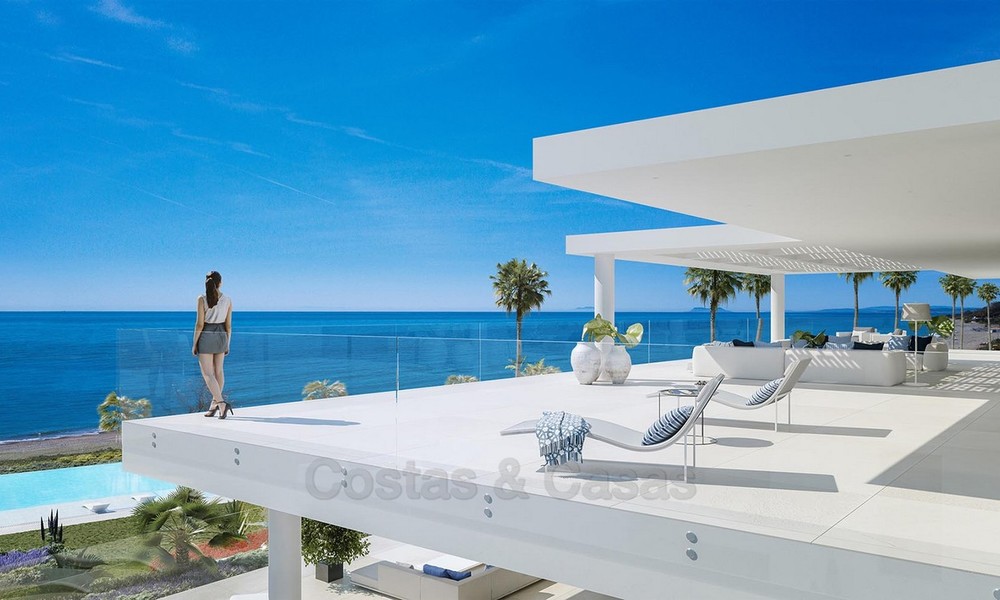 Very exclusive new contemporary beachfront apartments for sale, move in ready, on the New Golden Mile, Marbella - Estepona 18821