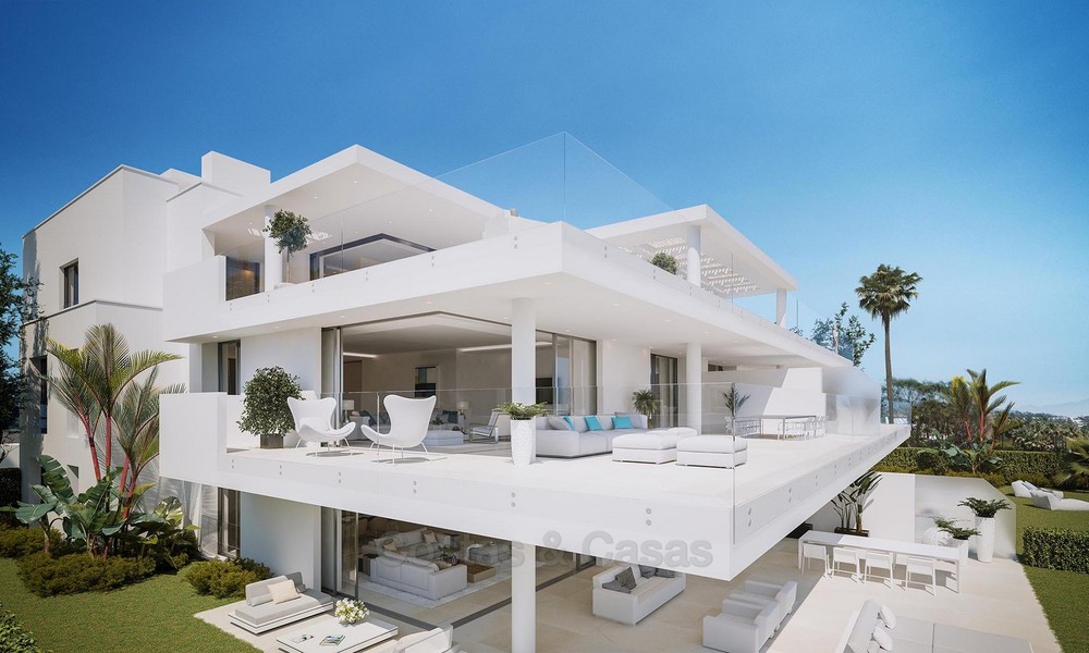 Very exclusive new contemporary beachfront apartments for sale, move in ready, on the New Golden Mile, Marbella - Estepona 18822