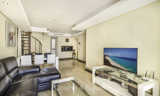 Modern penthouse apartment with private pool for sale in a frontline beach complex, New Golden Mile, Estepona 18641 