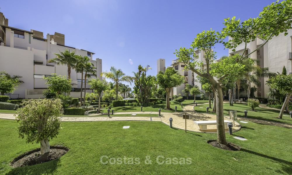 Modern penthouse apartment with private pool for sale in a frontline beach complex, New Golden Mile, Estepona 18663