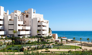 Modern penthouse apartment with private pool for sale in a frontline beach complex, New Golden Mile, Estepona 18665 