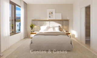 Attractive new semi-detached villas with private garden for sale in the Golden Triangle, Marbella - Benahavis - Estepona 802404 