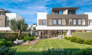 Attractive new semi-detached villas with private garden for sale in the Golden Triangle, Marbella - Benahavis - Estepona 802405 