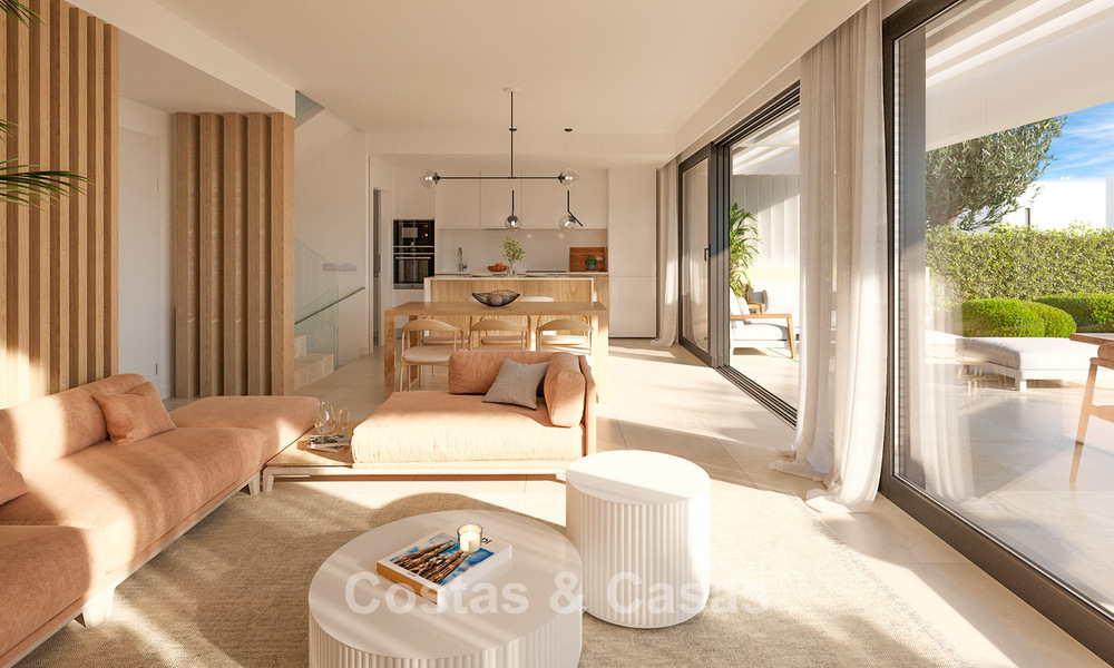 Attractive new semi-detached villas with private garden for sale in the Golden Triangle, Marbella - Benahavis - Estepona 802406
