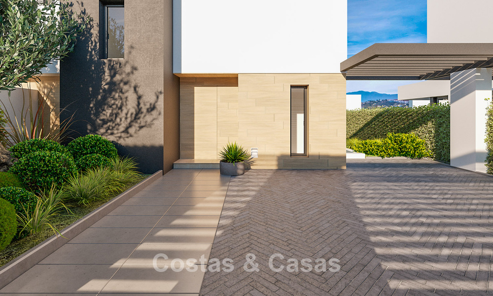 Attractive new semi-detached villas with private garden for sale in the Golden Triangle, Marbella - Benahavis - Estepona 802409