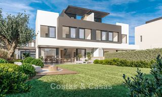 Attractive new semi-detached villas with private garden for sale in the Golden Triangle, Marbella - Benahavis - Estepona 802410 