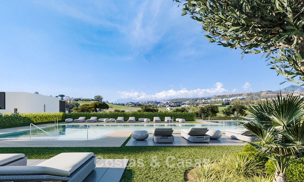 Attractive new semi-detached villas with private garden for sale in the Golden Triangle, Marbella - Benahavis - Estepona 802412