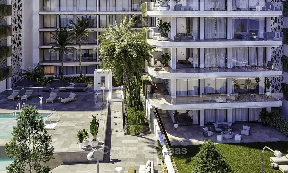 Impressive new luxury apartments in an exclusive complex for sale, walking distance to the beach, in the centre of Fuengirola, Costa del Sol 18730