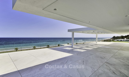 Exclusive new modern design beachfront penthouse for sale, move in ready, on the New Golden Mile, Marbella - Estepona 18848
