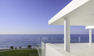 Exclusive new modern design beachfront penthouse for sale, move in ready, on the New Golden Mile, Marbella - Estepona 18849 