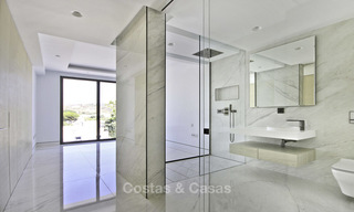 Exclusive new modern design beachfront penthouse for sale, move in ready, on the New Golden Mile, Marbella - Estepona 18868 