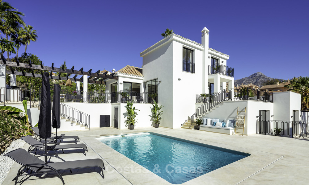 Fully renovated modern-Mediterranean luxury villa for sale in Nueva Andalucia´s Golf Valley, Marbella 19221