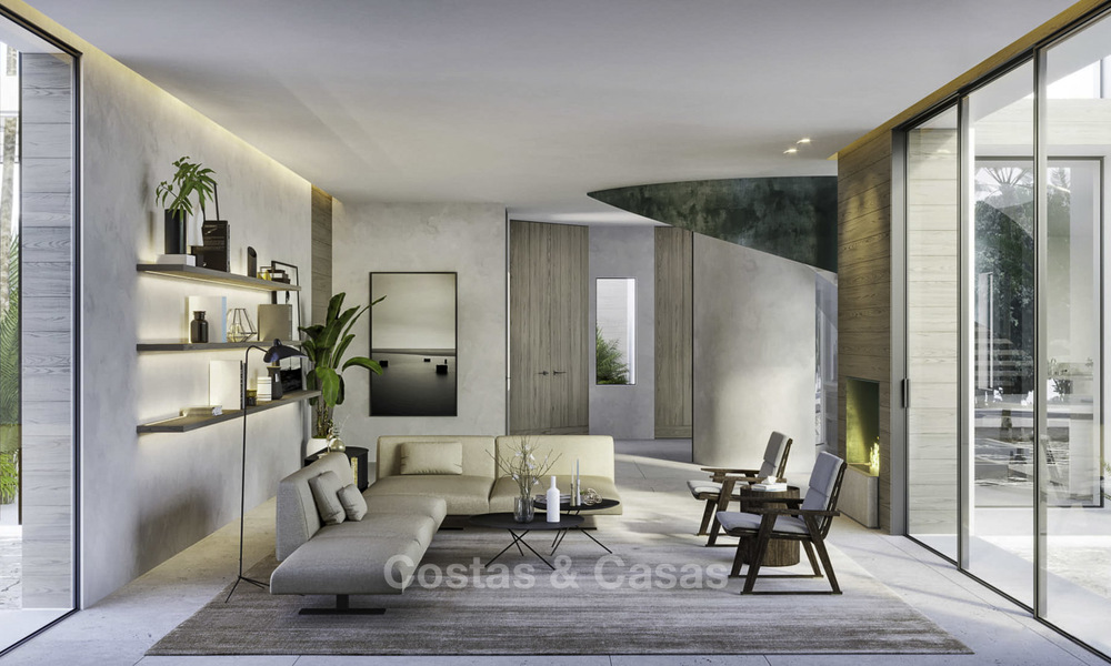 Off-plan masterpiece designer villa with approved building license for sale, Golden Mile, Marbella 19239