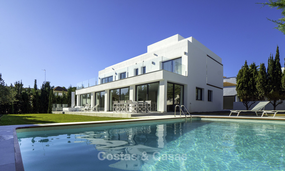 Brand new contemporary villa for sale, furnished and move-in ready, Golf valley, Nueva Andalucia, Marbella 19272