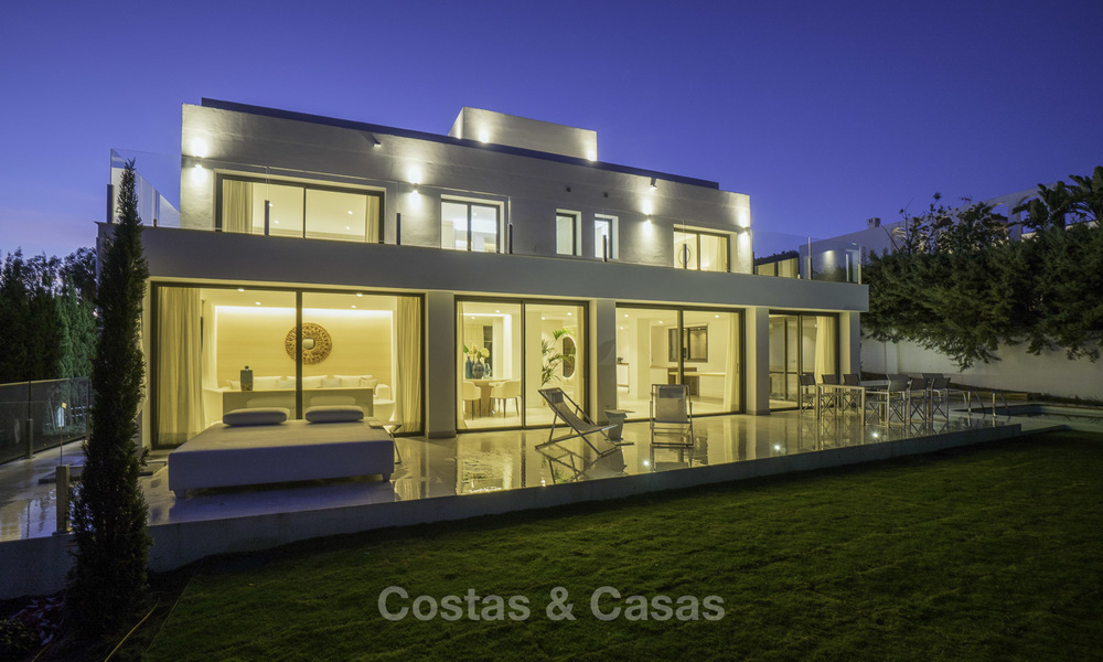 Brand new contemporary villa for sale, furnished and move-in ready, Golf valley, Nueva Andalucia, Marbella 19281