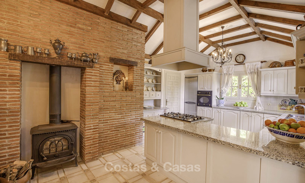 Charming Italian rustic villa on a double plot for sale, completely renovated, Marbella - Estepona 19306