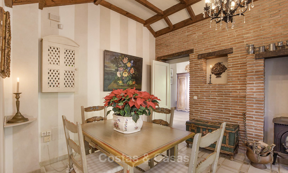 Charming Italian rustic villa on a double plot for sale, completely renovated, Marbella - Estepona 19309
