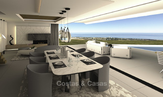 New contemporary luxury villas with panoramic sea views for sale in East Marbella 19323 