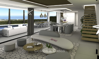 New contemporary luxury villas with panoramic sea views for sale in East Marbella 19325 