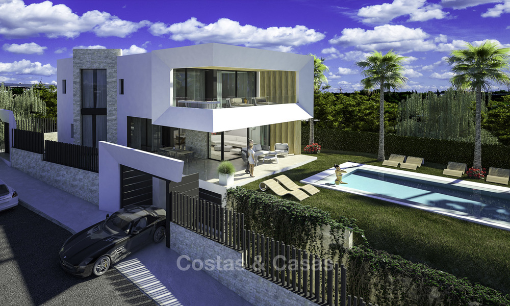 New contemporary luxury villas with panoramic sea views for sale in East Marbella 19335