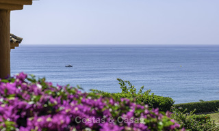 Marvellous fully renovated beachfront top floor apartment with stunning sea views for sale, West-Estepona 19383 