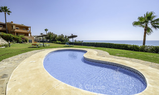 Marvellous fully renovated beachfront top floor apartment with stunning sea views for sale, West-Estepona 19385 