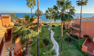 Marvellous fully renovated beachfront top floor apartment with stunning sea views for sale, West-Estepona 19599 