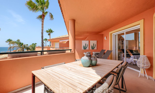 Marvellous fully renovated beachfront top floor apartment with stunning sea views for sale, West-Estepona 26835 