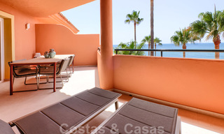 Marvellous fully renovated beachfront top floor apartment with stunning sea views for sale, West-Estepona 26836 