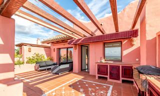 Unique opportunity! First line beach penthouse with sea views for sale in an iconic beach-complex, New Golden Mile, Marbella - Estepona 19609 