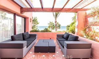 Unique opportunity! First line beach penthouse with sea views for sale in an iconic beach-complex, New Golden Mile, Marbella - Estepona 19626 